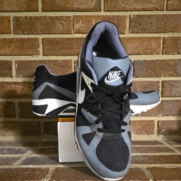 Nike Air Structure Triax 91 Black Smoke Grey White Mens Size 14 - Picture 2 of 6